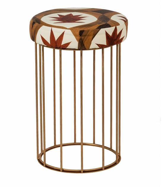 Il Bronzetto Пуф с мягкой подкладкой из латуни Cage Cag08 s_m_l - Вид №1