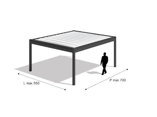 Алюминиевая беседка Pratic Hi Pergolas ARCH-00119664 - Вид №6