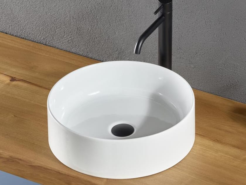 Керамическая столешница круглый умывальник Gaia Mobili Complements ARCH-00085661