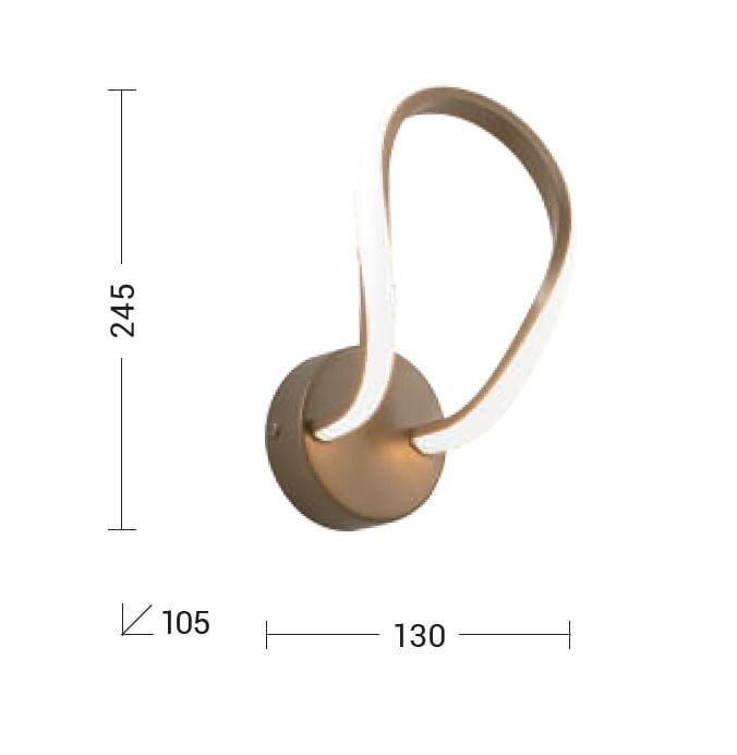 Алюминиевый светодиодный настенный светильник Rossini Illuminazione Savoy ARCH-00065137 - Вид №3