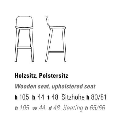 Деревянный табурет ZEITRAUM Aeon ARCH-00108095 - Вид №1