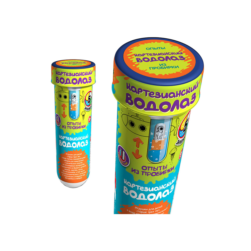 315 Мини опыты Бокс № 4 Картезианский водолаз MASTER IQ 2 