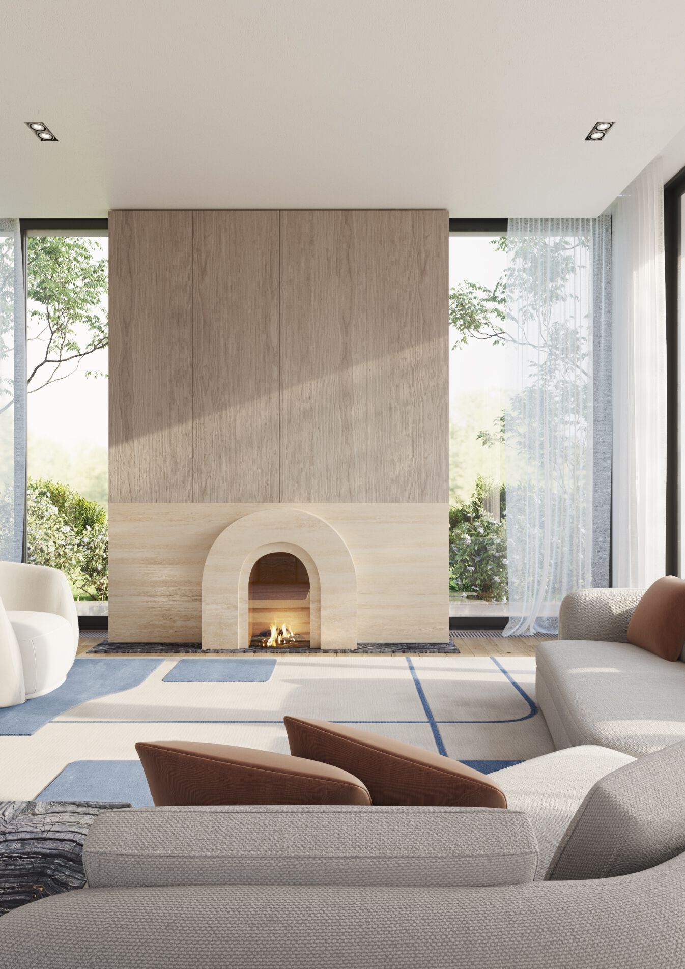 Прямоугольный ковер ручной работы из шерсти Tapis Rouge ЭКО ARCH-00108449