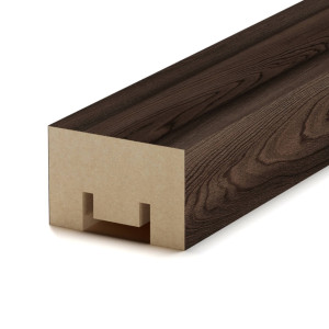 Интерьерная рейка МДФ Stella Милана Light Орех Бразильский 20*30*2700 (уп.8шт.) STSR-829