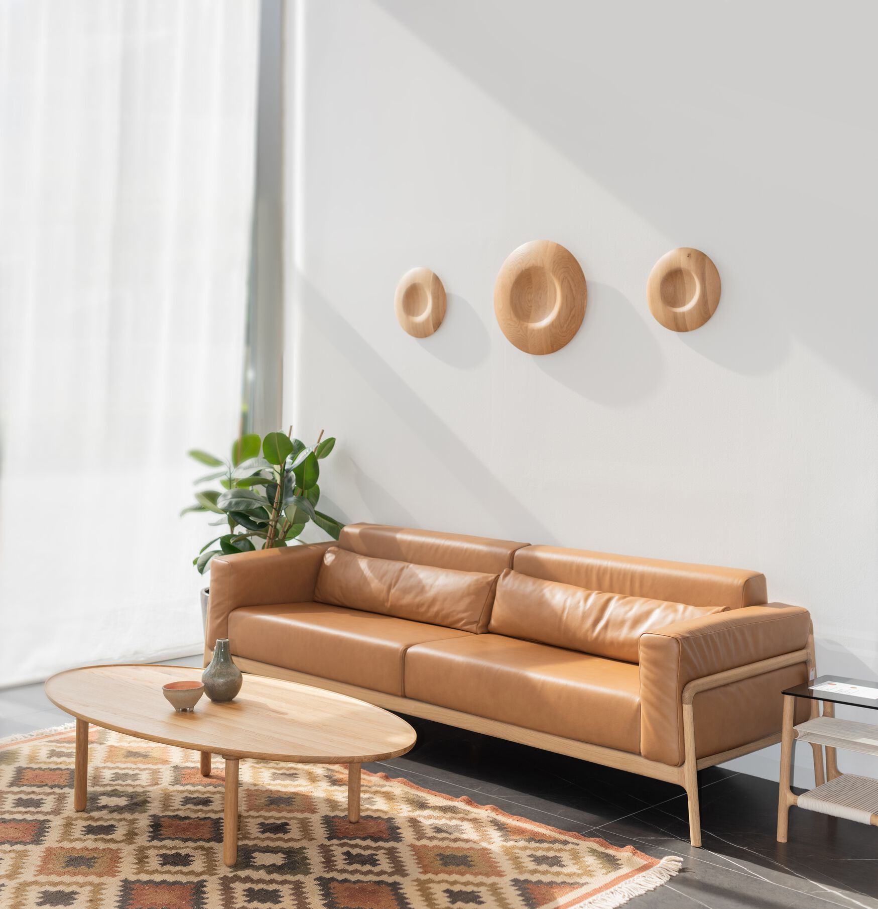 2-местный кожаный диван Gazzda Fawn ARCH-00142155 - Вид №11