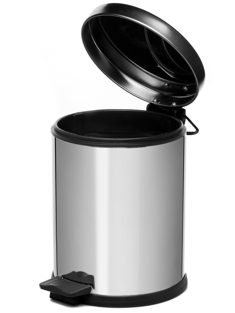 Вёдра с педалью и крышкой Andromeda 5L Chrome NAVAKO 11003 - Вид №1