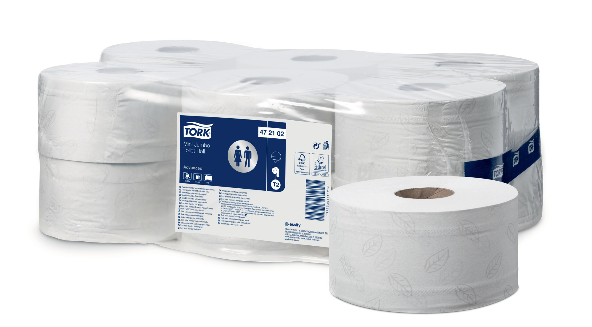 47210239 Усовершенствованная туалетная бумага Mini Jumbo Tork 