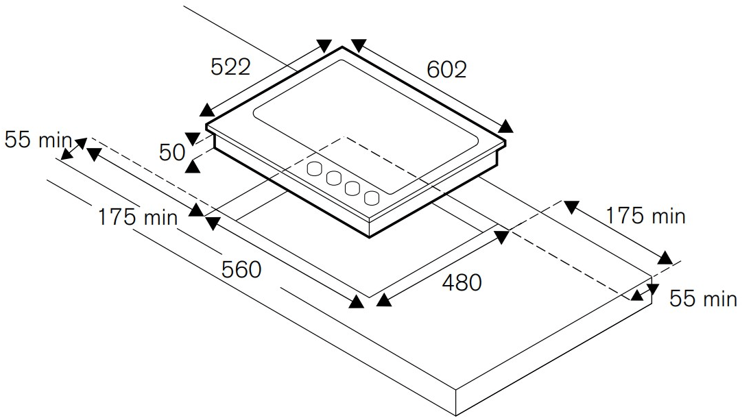 Bertazzoni Газовая встраиваемая плита из нержавеющей стали Modern sun-id-1369234 - Вид №2