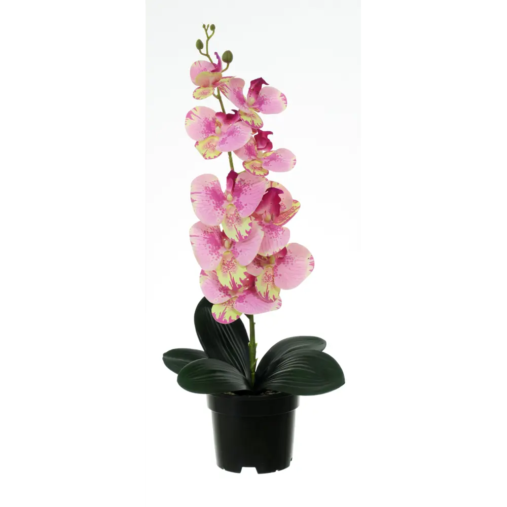 89356245 Искусственное растение в горшке орхидея h50 см цвет розовый STLM-0953816 Santreyd  - Вид №1