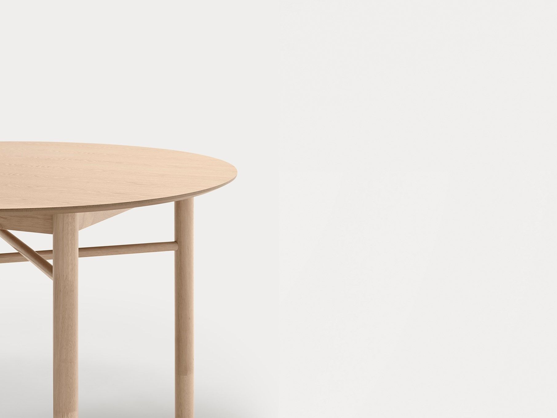 Круглый стол из шпона и каучукового дерева TEULAT Junco ARCH-00046431 - Вид №8