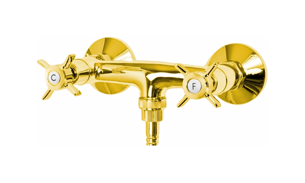 Смеситель для душа с ручным душем, шлангом 150 см и держателем CEZARES LORD-D-03/24-M - Вид №1