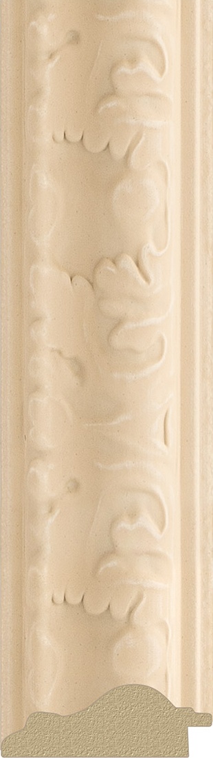 BY 1232 Зеркало с фацетом в багетной раме - старый гипс 82 mm EVOFORM Exclusive - Вид №2