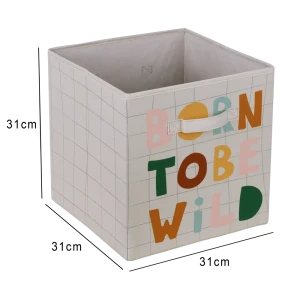 Корзина Konsensa 31x31x31 см полиэстер цвет разноцветный