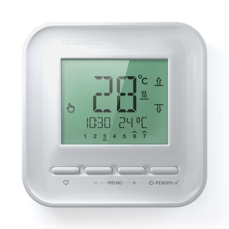 Термостат Теплолюкс ССТ TP 515 цифровой с дисплеем белый 4305651417000001