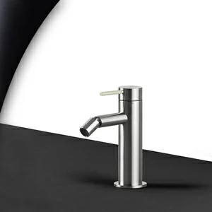 Смеситель для биде сталь матовая с серой ручкой Toki Radomonte TKI4SCIL19