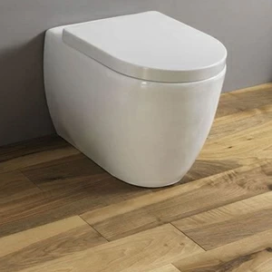 OV00100001 Приставной унитаз напольный Белый Disegno Ceramica OVO Италия