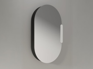 Стеклянная ванная комната зеркало с контейнером