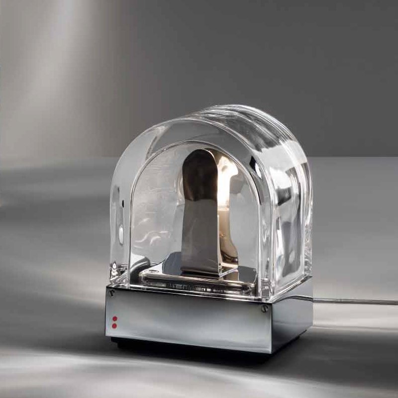 Настольная лампа D79B0100 от Fabbian FABBIAN ИНТЕРЬЕРНЫЕ 244471 Прозрачный;серебро  - Вид №1