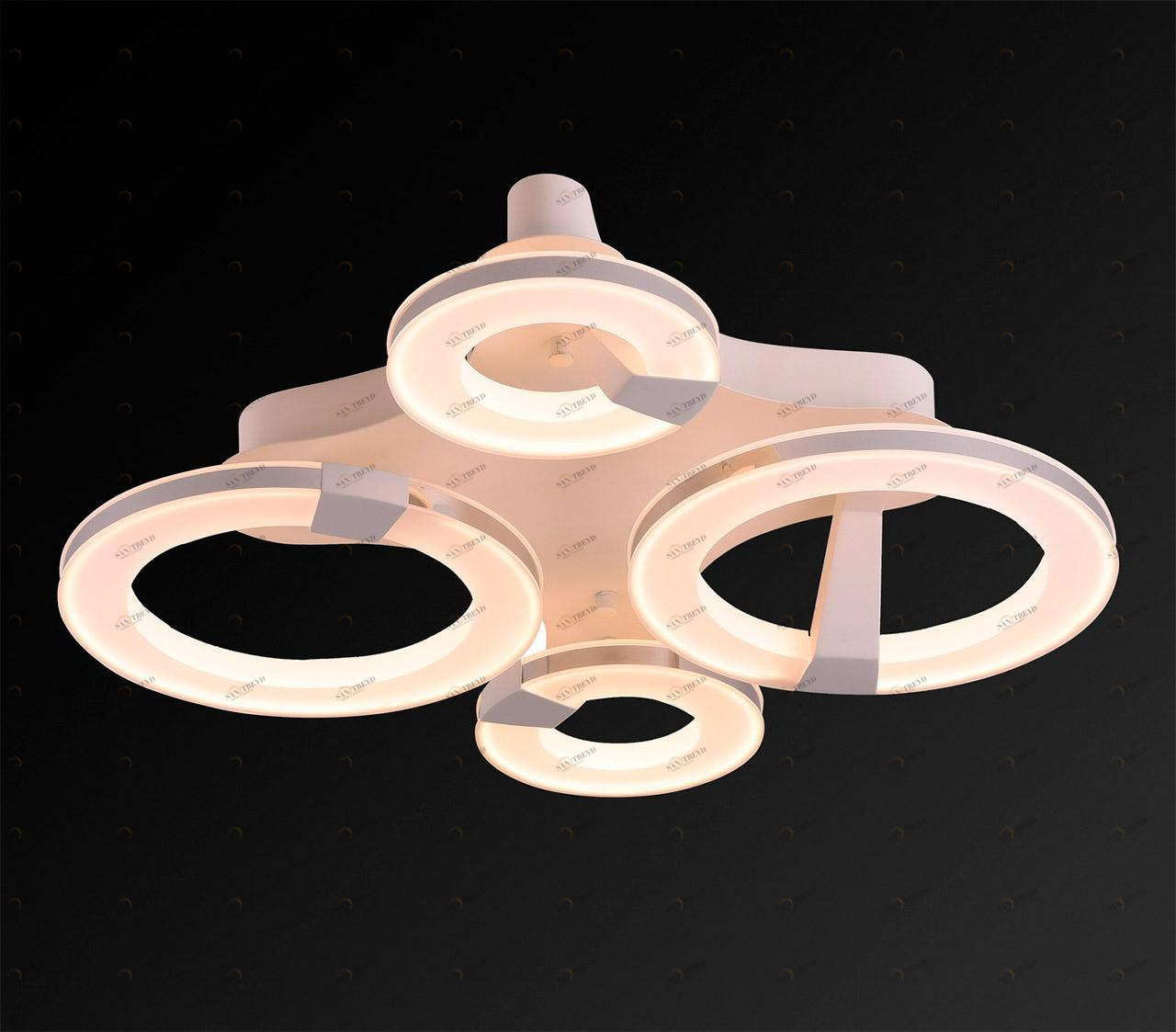 Потолочный светодиодный светильник IDLamp Jenevra 397/4PF-LEDWhitechrome IDLAMP JENEVRA 203028 Белый 