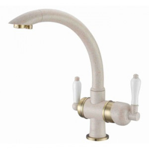 Zorg ZR 327 YF бронза кварц Смеситель для кухни Zorg 315х215