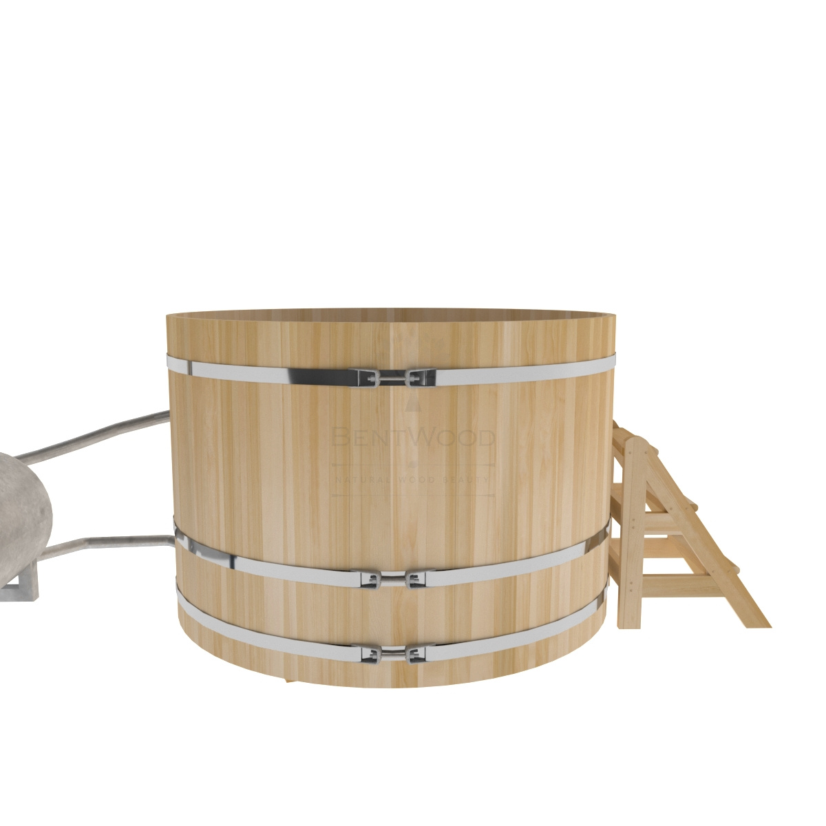 1610 Фурако из кедра D=1.8 с наружной печкой. Высота 1,2м. Исполнение "Премиум". Alyarus  - Вид №1