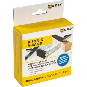 Лента звукоизоляционная K-Fonik V-Band 0.006x0.03x1 86923362 STLM-2077875