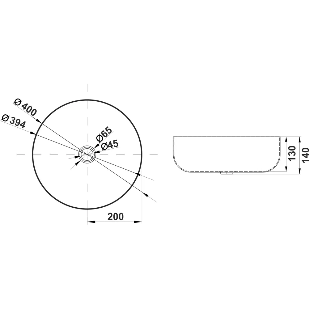 Раковина Melana накладная Lake цвет графитовый 84534145 STLM-2119503 Lake Profline - Вид №4