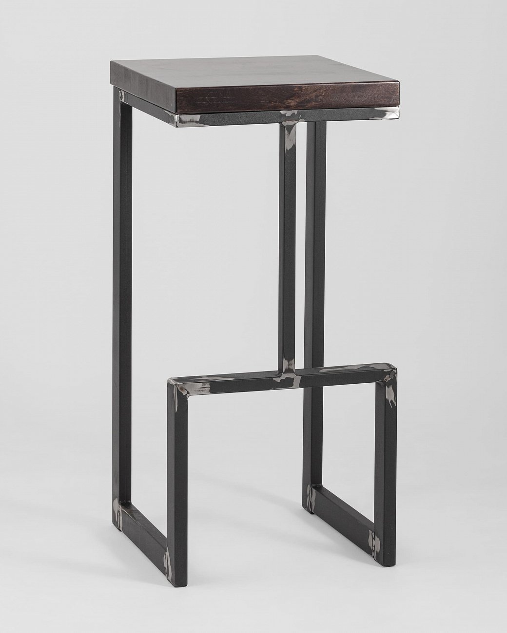 Полубарный стул коричневый с деревянным сиденьем "Альтрон" STOOL GROUP  00-3945993 Коричневый  - Вид №1