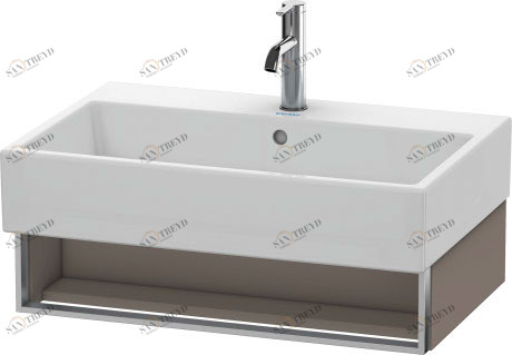 VA602604343 Тумбочка подвесная Vero Air #VA6026 684 x 431 мм Базальт матовый, декор Duravit