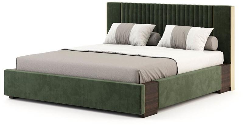 Laskasas Двуспальная кровать с мягким изголовьем Lauren sun-id-1434360 - Вид №1