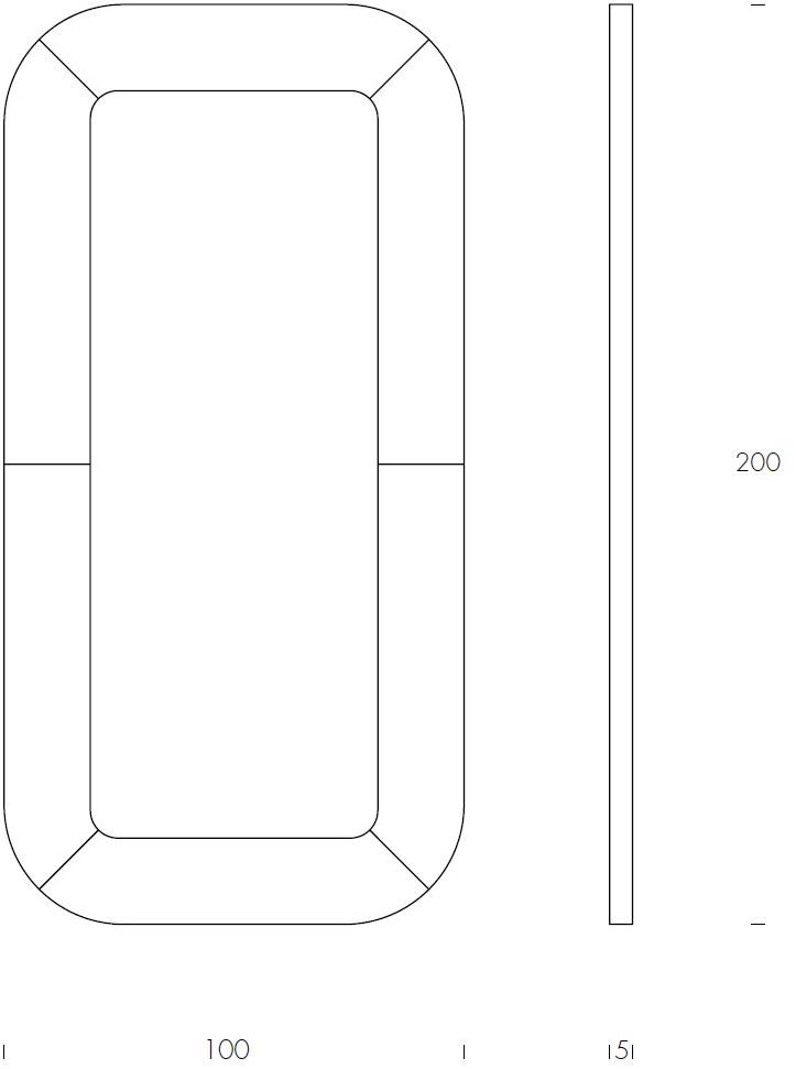 Tonin Casa Прямоугольное зеркало в настенной раме Macrabè T7538  - Вид №4