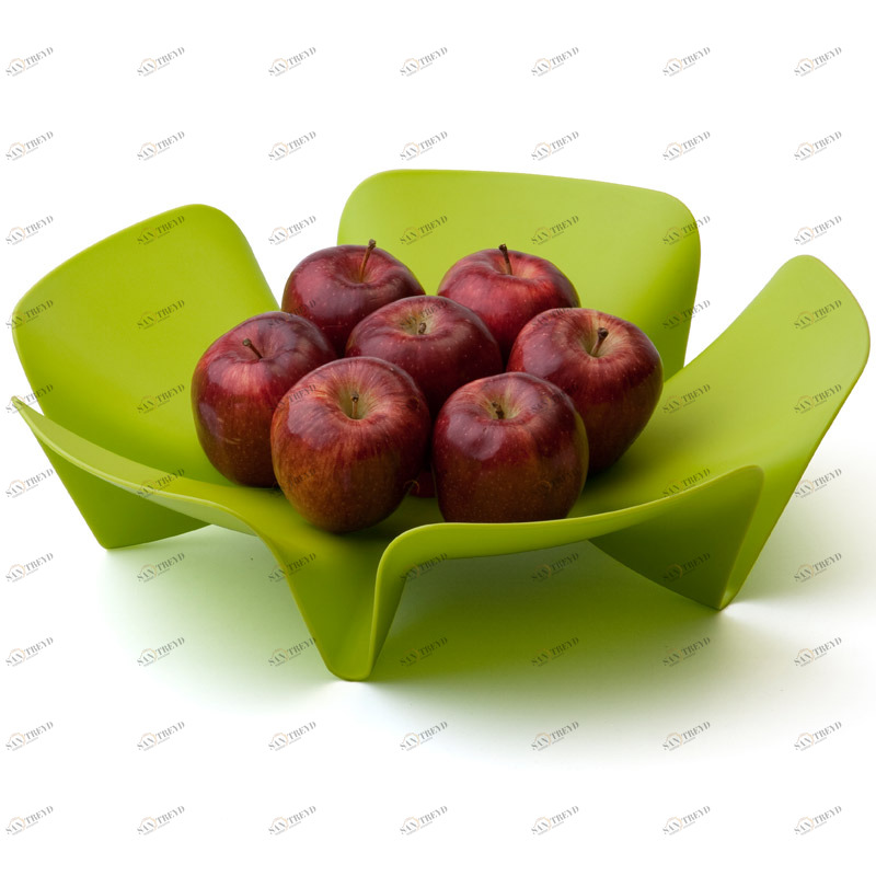 Ваза для фруктов зеленая Flower QUALY - 00-3869545 Зеленый 