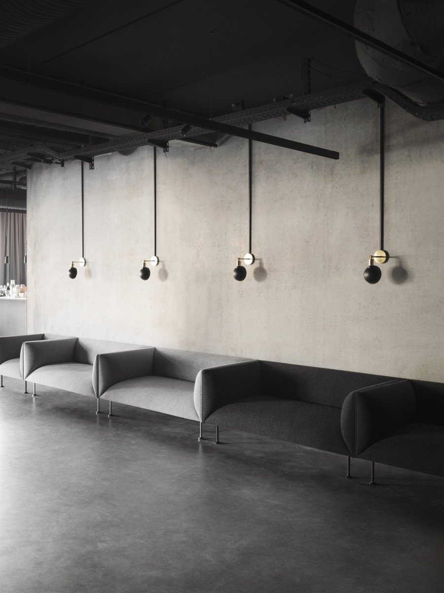 1944629 MENU Настенный светильник Walker Бронзовая латунь | Опал  - Вид №1