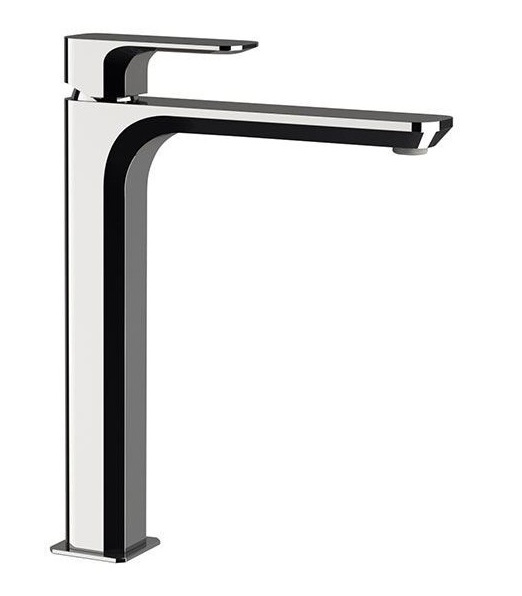 TA607-CR Daniel Tiara, высокий однорычажный смеситель для раковины, с донным клапаном click-clack, цвет хром Santreyd