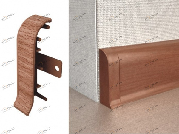 Заглушки торцевые с текстурой 101 Вишня (пара) RICO LEO 2541336