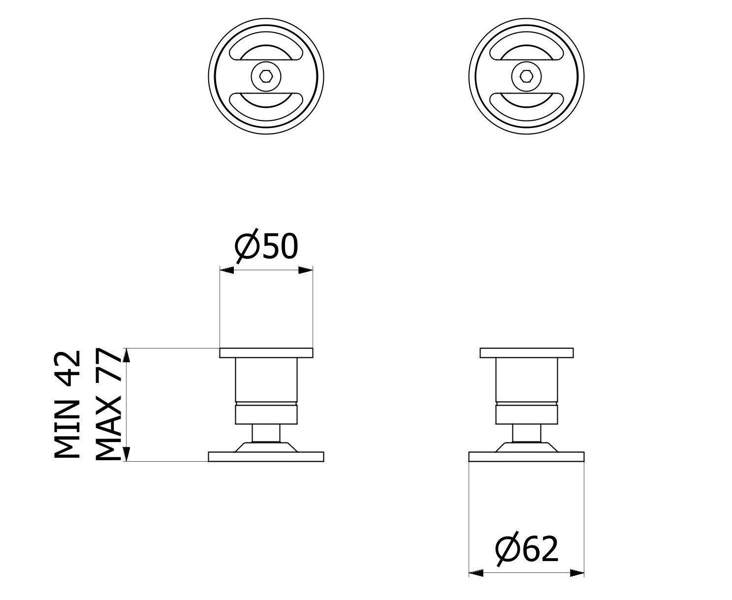 Встраиваемый смеситель для душа с 2 отверстиями IB Bold ARCH-00044133 - Вид №24