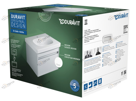 KT006201818 Ketho Комплект мебели Белый матовый, декор Duravit