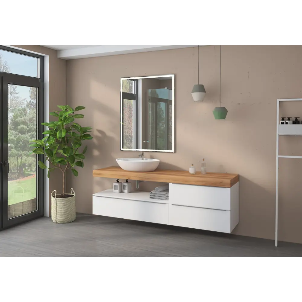 Зеркало для ванной Vigo Mirti Comfort с подсветкой 80x100 см STLM-2179305 - Вид №5