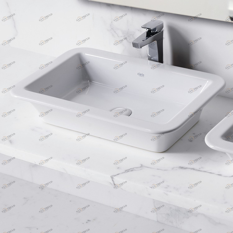 OPLA64 Накладная раковина на столешницу  овальная Ceramica Cielo 