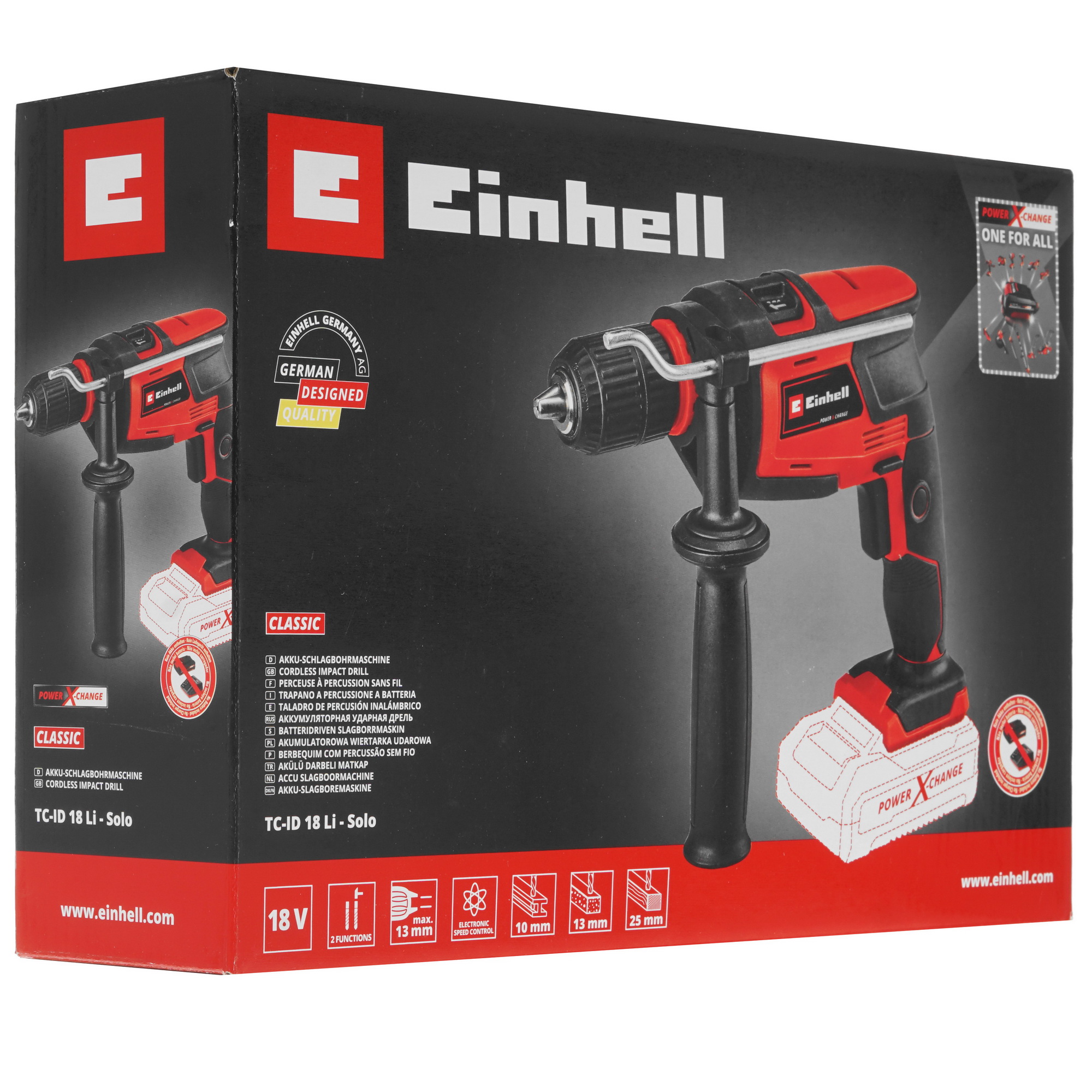 Дрель  Einhell PXC TC-ID 18 Li - Solo Power X Change 18V , Без ЗУ, Без АКБ 5341314 STDN-0145925 - Вид №6