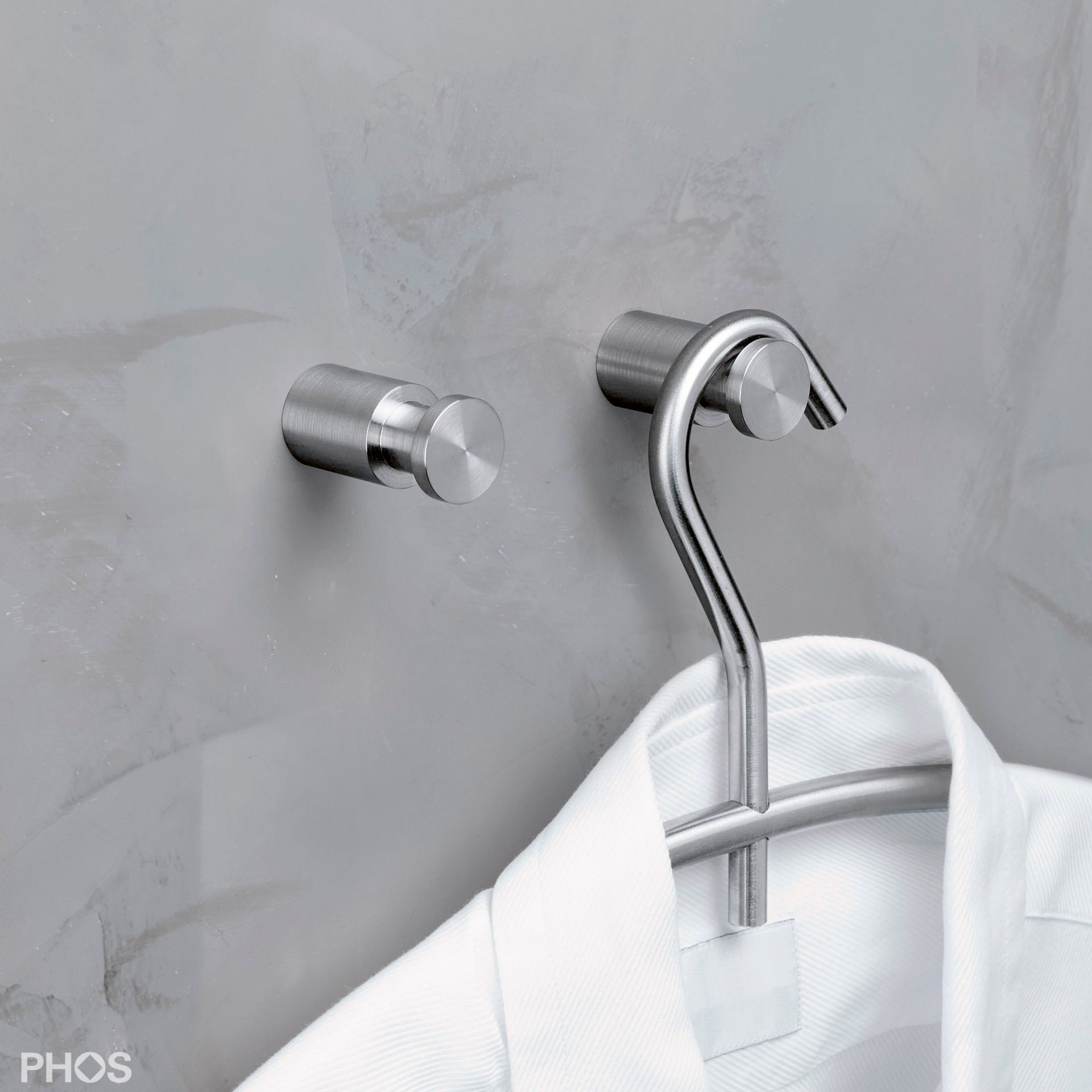 HN20-40 Крючок настенный, ø20 мм, длина 4 см PHOS  - Вид №1