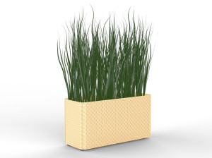 Прямоугольная плантатор из листового металла