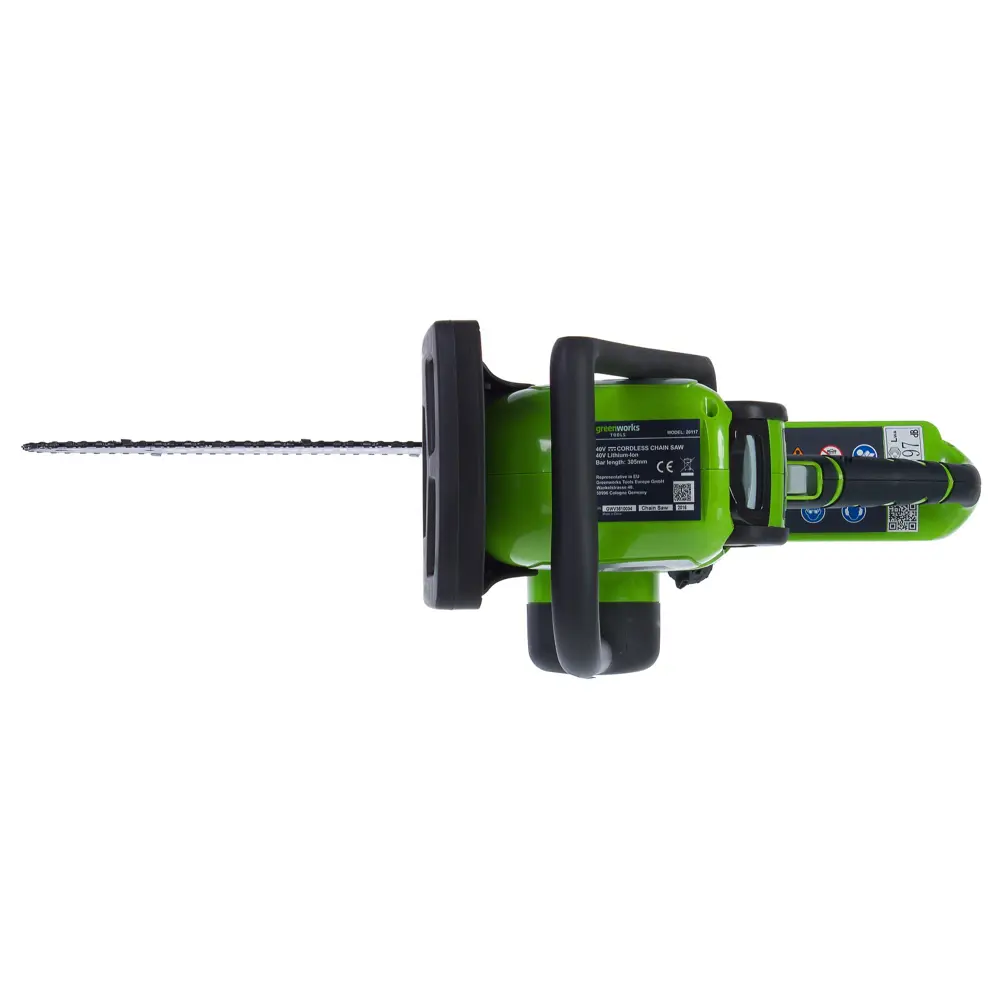 Аккумуляторная пила GreenWorks 20077UB, 40 В шина 30 см АКБ и ЗУ в комплекте 18802669 STLM-2132306  - Вид №2