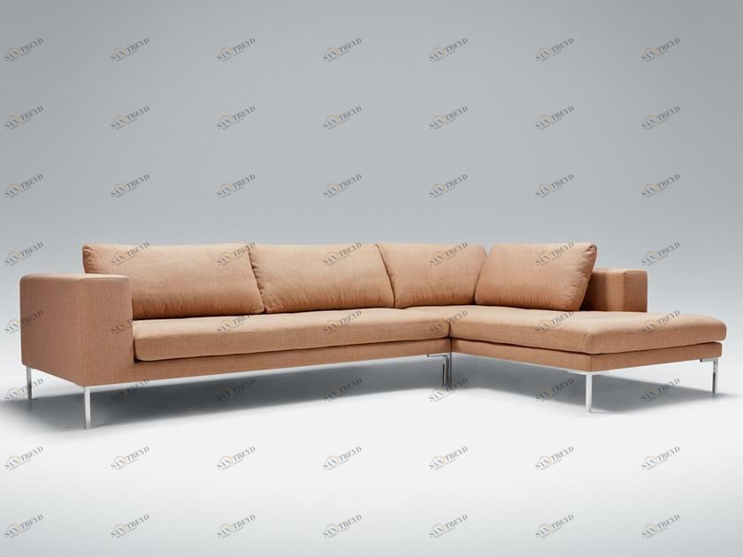 Sits Мягкий 4-х местный тканевый диван с шезлонгом sun-id-1421076