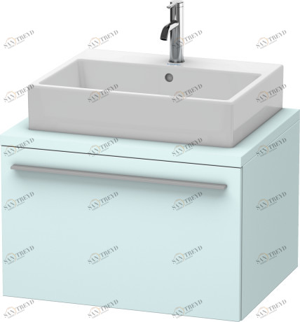 XL541100909 Тумбочка для консоли X-Large #XL5411 700 x 548 мм Светло-голубой матовый декор Duravit