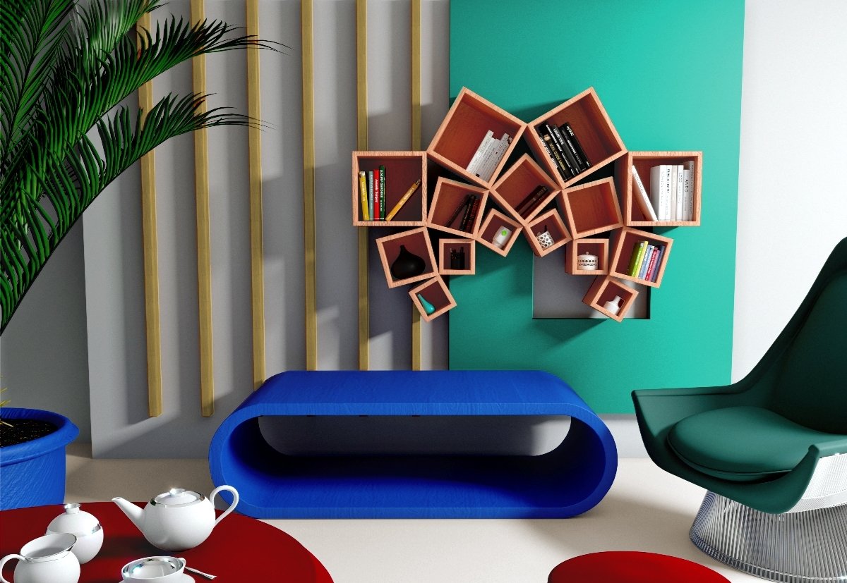 Тумба под телевизор черная с текстурой "Цикл" ODINGENIY ЦИКЛ 178283 Черный  - Вид №3