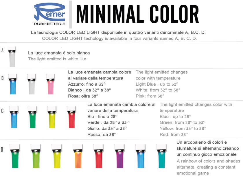 Remer Rubinetterie Смеситель для раковины, однорычажный, из хромированной латуни Minimal color Nr 17 - Вид №2