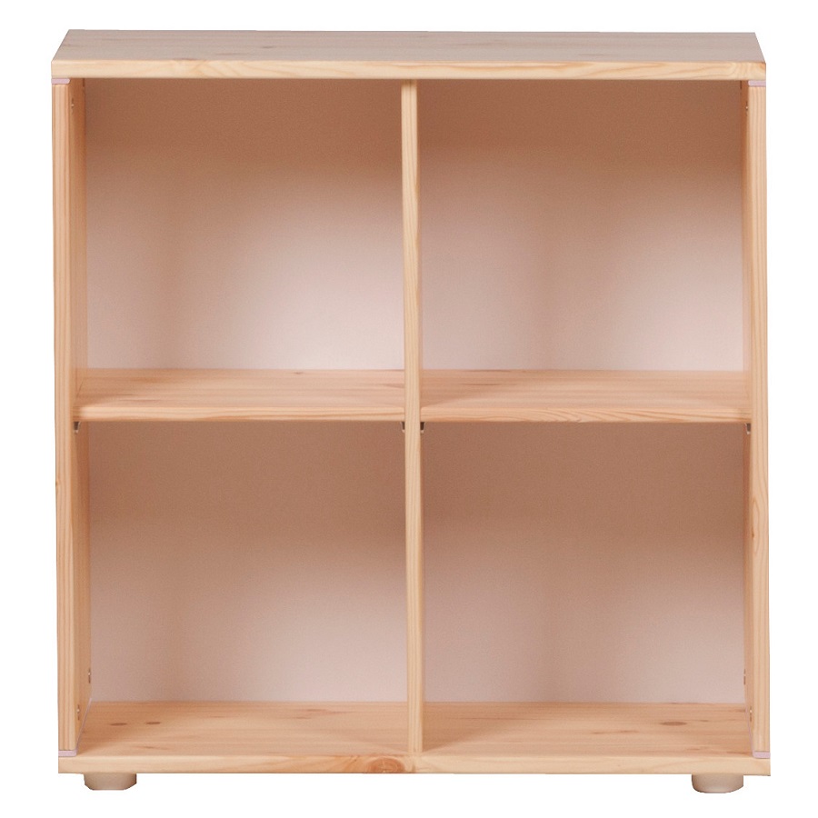 Стеллаж Flexa Classic storage с 4 полками, лакированный/розовый 812420156 - Вид №1