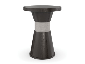 Высокий круглый журнальный столик из ясеня