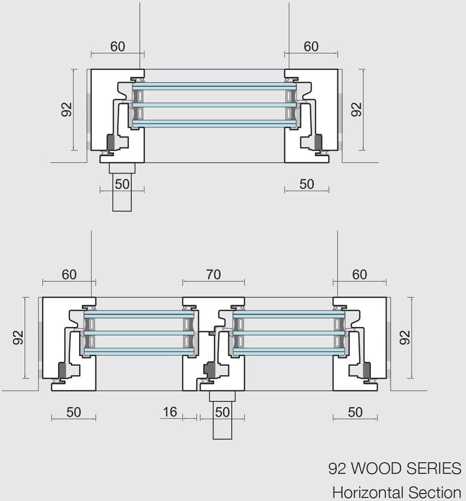 CARMINATI SERRAMENTI Распашное окно из дерева с двойным остеклением Skyline system sun-id-1428125 - Вид №10